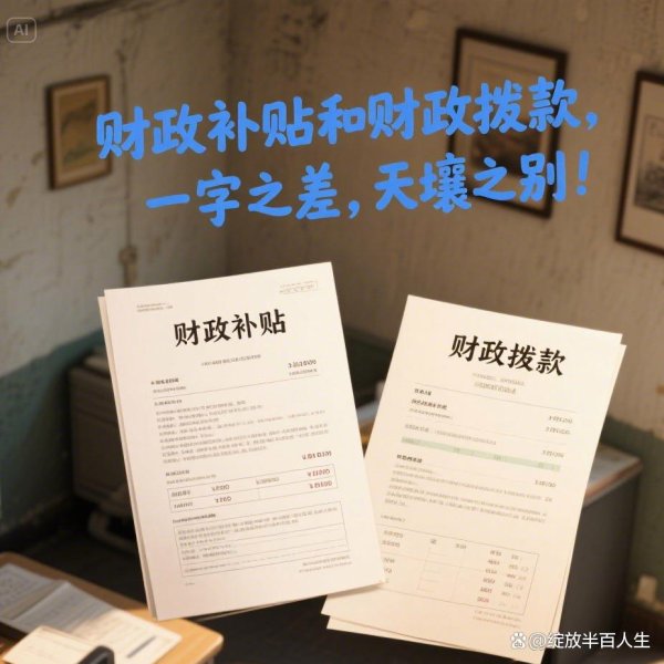 金控配资 财政补贴和财政拨款，一字之差，天壤之别！