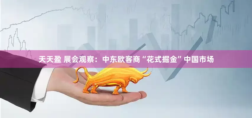 天天盈 展会观察：中东欧客商“花式掘金”中国市场
